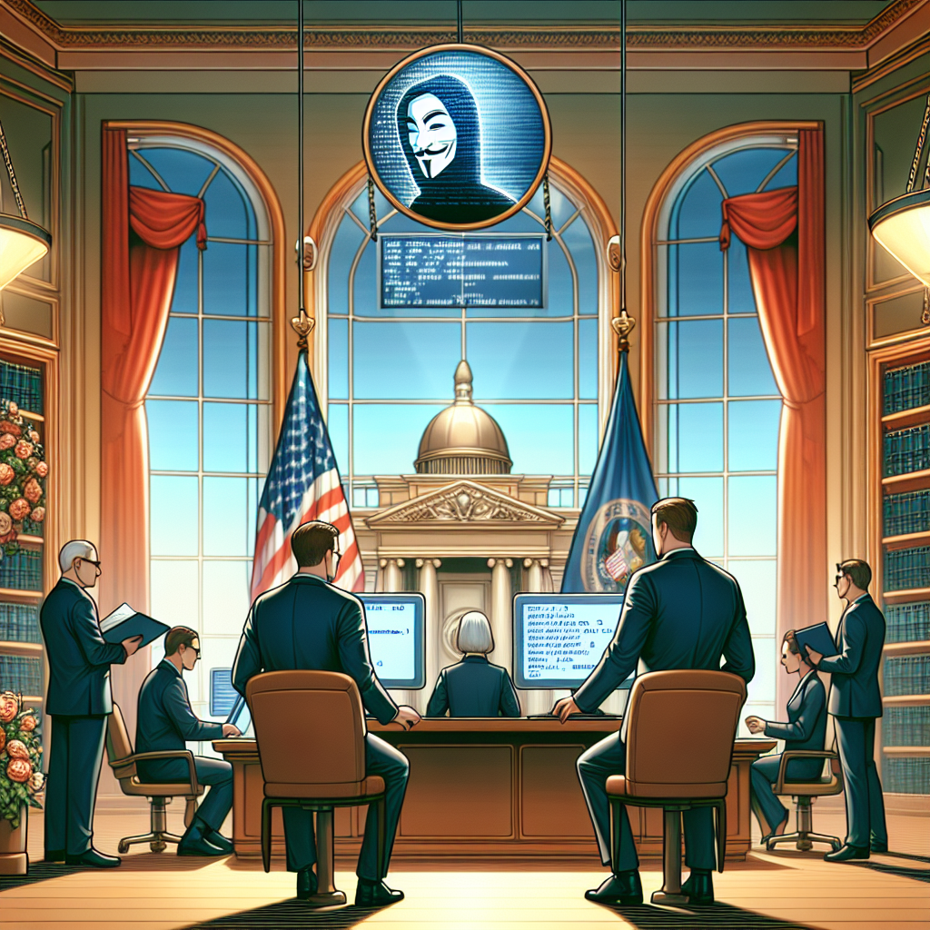 Representation of FBI investigating attempt to hack and impersonate White House chief of staff Susie Wiles